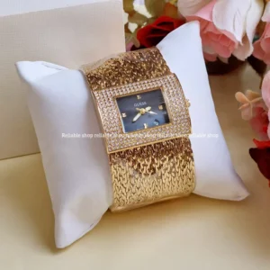 Ladies party watch-Golden with Black dial