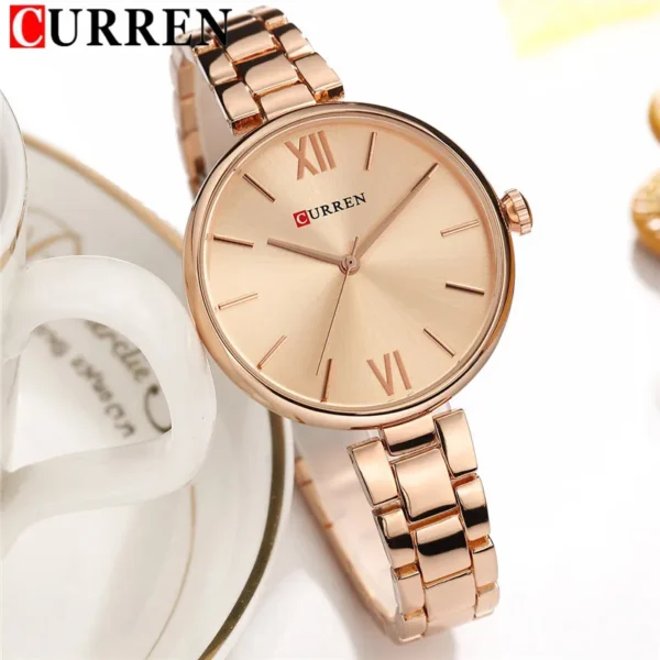 Curren 9017 CH - Rose Gold For Ladies - Image 3