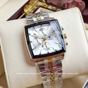 POEDAGAR-866-Chronograph-Men’s Watch-Two tone white