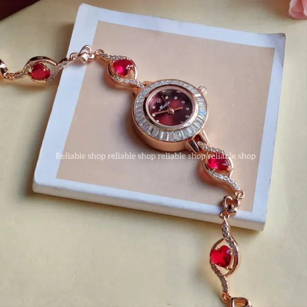 Meibin new ladies watch-red - Image 2