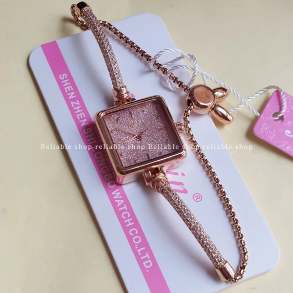 Meibin squire ladies watch-rose gold - Image 2