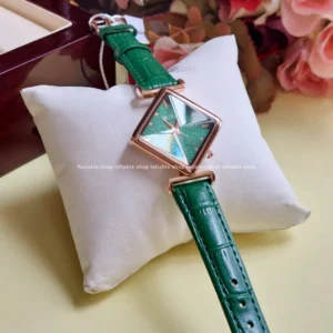 Oliya ladies belt watch-Green color