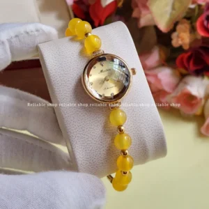 Meibin -pearl ladies watch-yellow