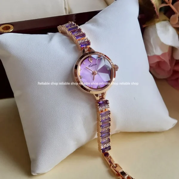 Meibin new ladies watch-purple - Image 2