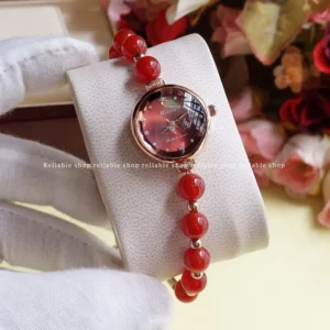Meibin -pearl ladies watch-red