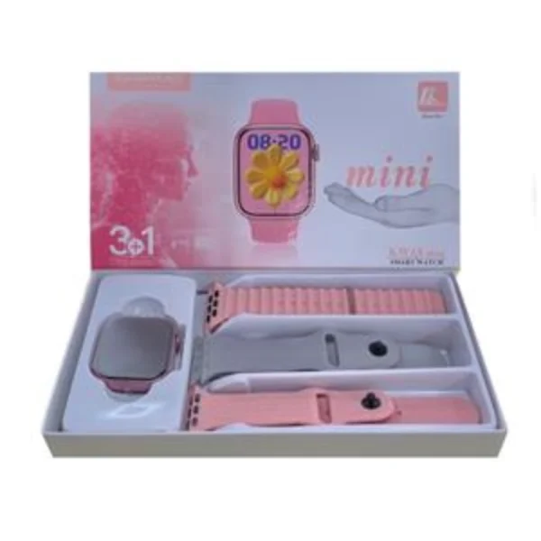 KW 68 mini ladies smart watch-pink - Image 3