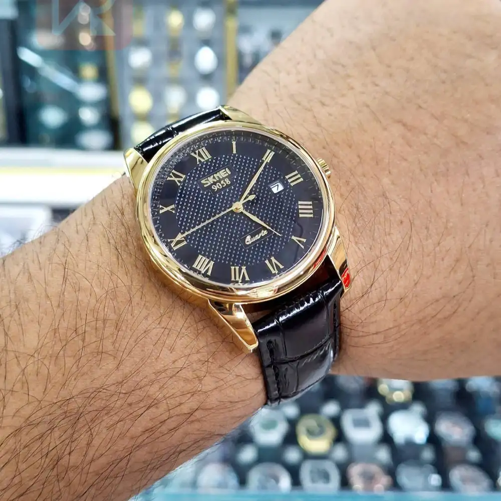733448211_1342159147340828_2769975271802809640_n SKMEI 9058 Business Quartz Men Waterproof Leather Strap Watch-black - Image 1