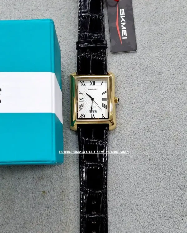 Skmei 2575 Belt Watch For Men-Golden Black - Image 4