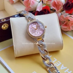 New arrival-M-K-Ladies watch-Two tone pink