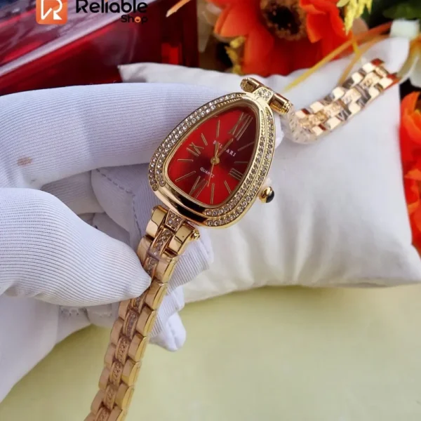 New Arrival-snake shape -ladies watch-Golden red - Image 2