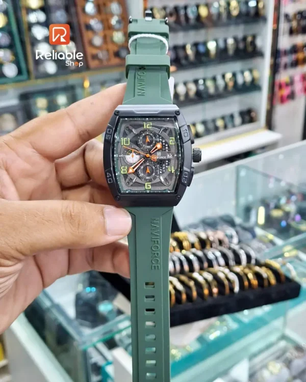 NAVIFORCE 8052 Men's Watches-Green - Image 5