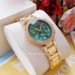M-K-Ladies watch-chronograph-Green