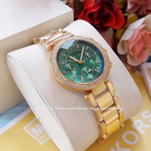 M-K-Ladies watch-chronograph-Green