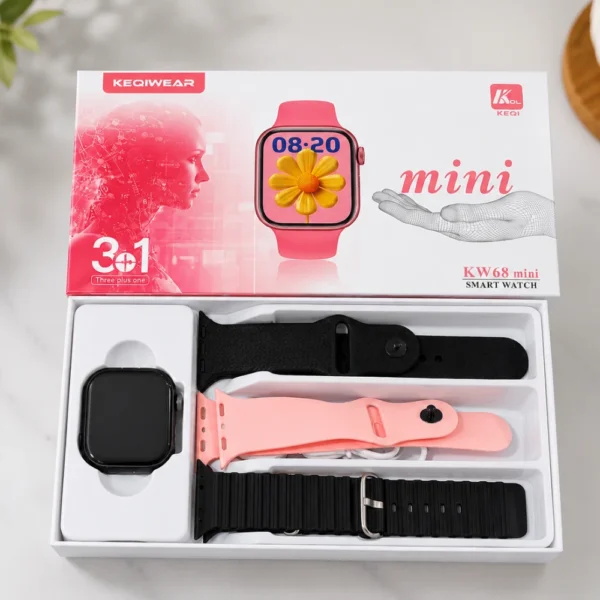 KW 68 mini ladies smart watch-Black - Image 2