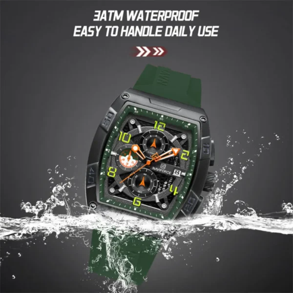 NAVIFORCE 8052 Men's Watches-Green - Image 4