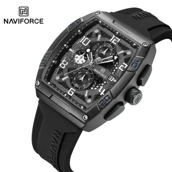 NAVIFORCE 8052 Men's Watches-Black - Image 3
