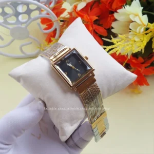 GUESS-AA Square Female Wrist Watch-Two tone black