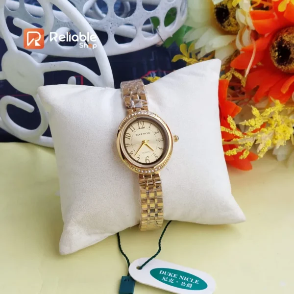 Duke Nicle-ladies golden quartz wristwatch - Image 2