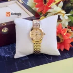 Longbo quartz women's analog watch-Golden