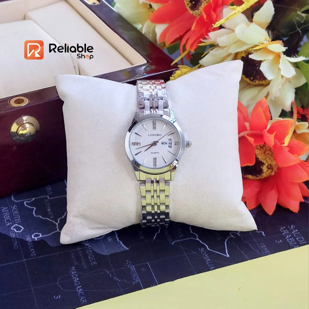 WhatsApp Image 2026-08-13 at 9.36.19 PM Longbo quartz women's analog watch-Silver - Image 1