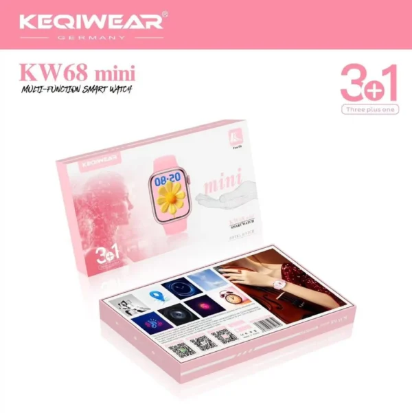 KW 68 mini ladies smart watch-pink - Image 2