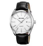 Skmei 2490 Men Classic Business Simple Quartz Watch-white dial
