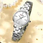 CURREN 9094 Exclusive Quartz Ladies Watch -Silver - Image 3