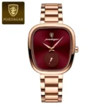 Poedagar 783 new Quartz ladies watch -rose gold maroon