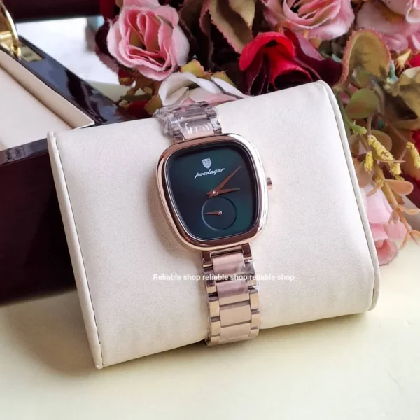 Poedagar 783 new Quartz ladies watch -rose gold Green - Image 2