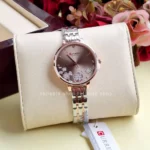 CURREN 9068 Luxury Fashion Exclusive Quartz Ladies Watch - coffee
