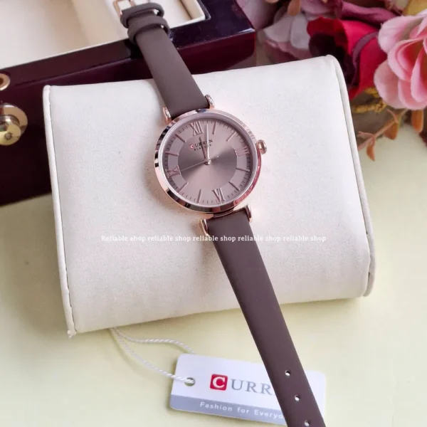 CURREN 9079 Classic Elegant Women's Quartz Fashion Watch - Coffee Color - Image 2