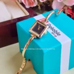 Guccii-AA Ladies bracelet watch-Golden black - Image 2