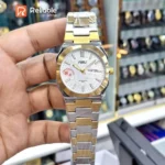 Fusili Luxury Men watch Waterproof Luminous Week Date -Two tone - Image 2