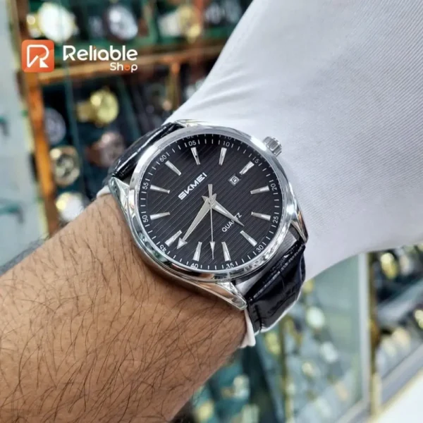 Skmei 2490 Men Classic Business Simple Quartz Watch-Black dial - Image 4