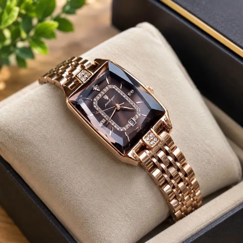 795668572_901818339478557_8912179374418285016_n Poedagar 785 Ladies Watch - Rose Brown - Image 1