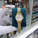 CURREN 9094 Exclusive Quartz Ladies Watch -Golden white - Image 2