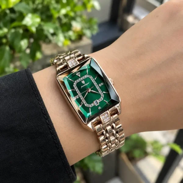 Poedagar 785 Ladies Watch - Rose green - Image 2