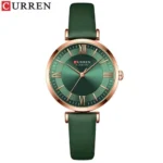 CURREN 9079 Classic Elegant Women's Quartz Fashion Watch -deep Green