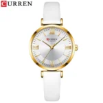 CURREN 9079 Classic Elegant Women's Quartz Fashion Watch - white