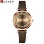 CURREN 9079 Classic Elegant Women's Quartz Fashion Watch - Coffee Color