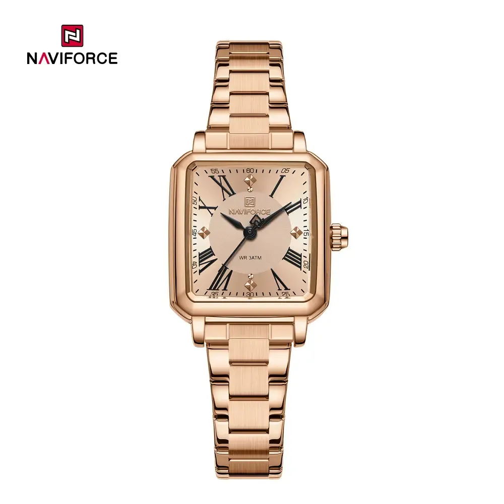 NaviforceNF5065-1 (1) Naviforce 5065 Ladies Watch - Rose gold - Image 1