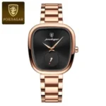 Poedagar 783 new Quartz ladies watch -rose gold black