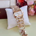 DKNY-Ladies party watch -Golden White