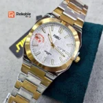 Fusili Luxury Men watch Waterproof Luminous Week Date -Two tone