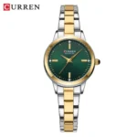 CURREN 9094 Exclusive Quartz Ladies Watch -Two tone green