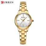 CURREN 9094 Exclusive Quartz Ladies Watch -Golden white