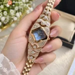Exclusive ladies party watch-Gedi-Golden with blue
